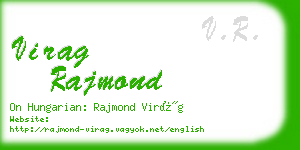 virag rajmond business card